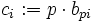 c_i&nbsp;:= p\cdot b_{pi}