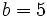 b = 5\,